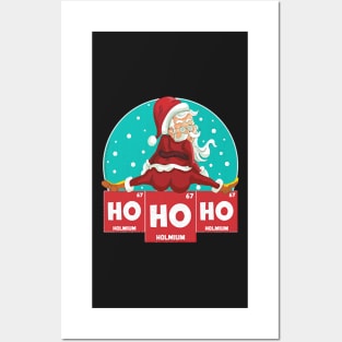 Ho Ho Ho Santa Periodic Table Posters and Art